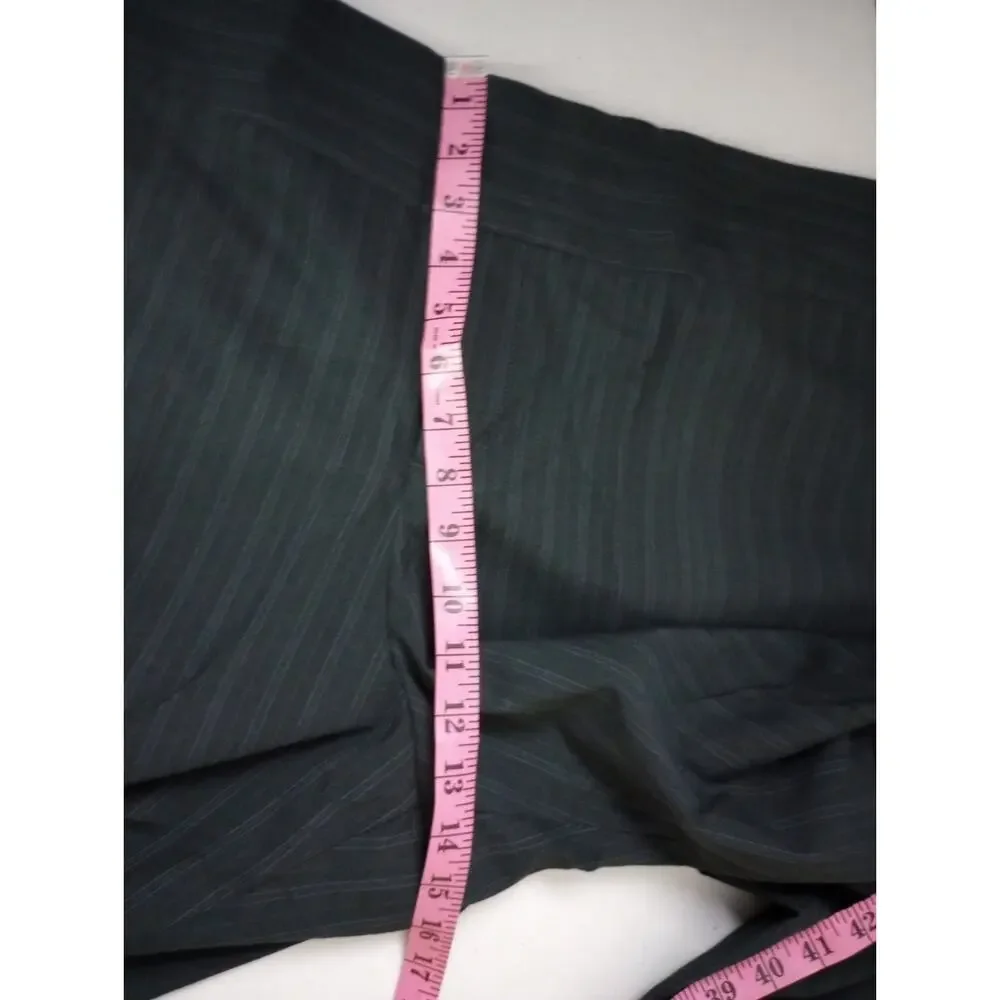 Mossimo Woman Pants 26W Black Pin Stripe Vintage Plus Size Business Office Wear